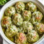 Savory Pesto Baked Turkey Meatballs for Easy Comfort Cooking 3 Pesto Baked Turkey Meatballs