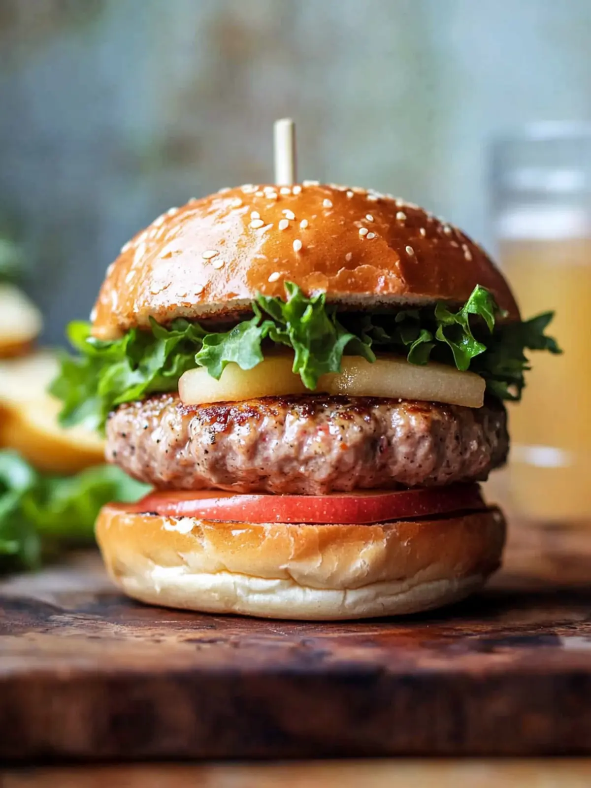 Savory Apple Turkey Burgers with Zesty Cranberry Aioli 3 Apple Turkey Burgers