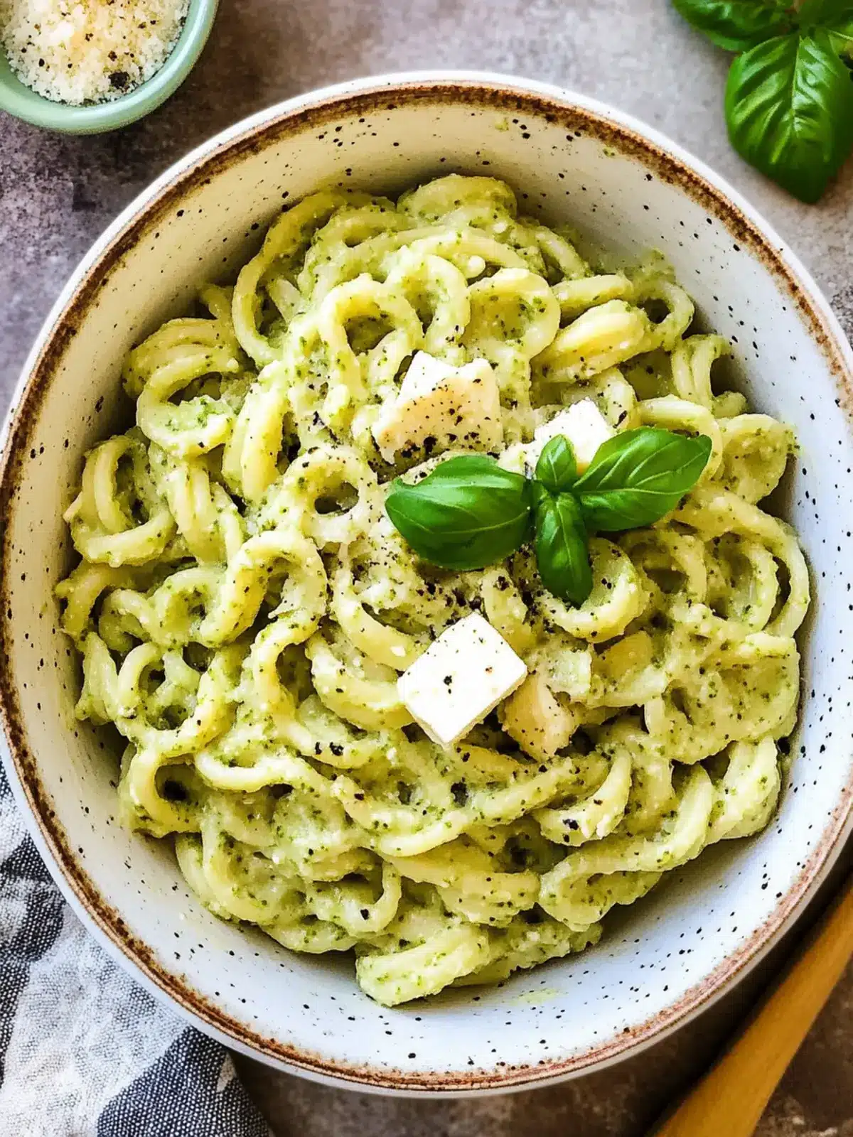 Cottage Cheese Creamy Pesto Pasta That's Life-Changing 5 Cottage Cheese Creamy Pesto Pasta