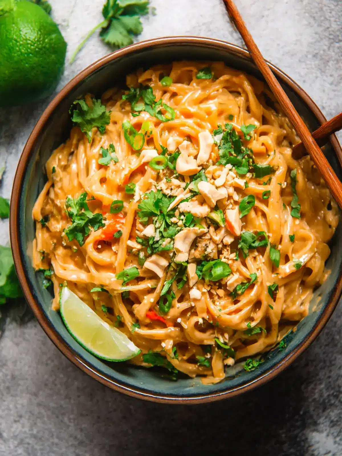 Gluten Free Red Curry Peanut Noodles Ready in Under 30 Minutes 2 Gluten Free Red Curry Peanut Noodles – Less Than 30 Minutes!