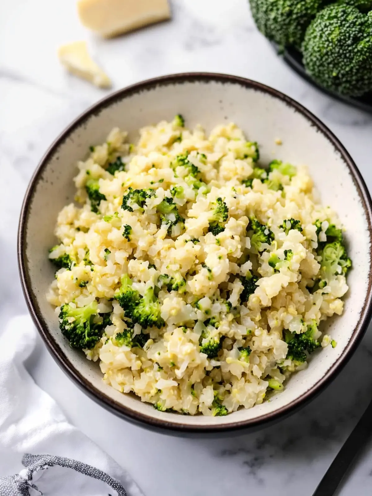 Creamy Cheesy Broccoli Cauliflower Rice You’ll Crave Daily 2 Cheesy Broccoli Cauliflower Rice
