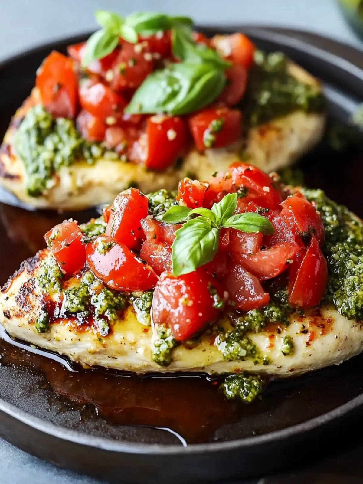 Pesto Bruschetta Chicken: Elevate Your Dinner Game Tonight 2 Pesto Bruschetta Chicken