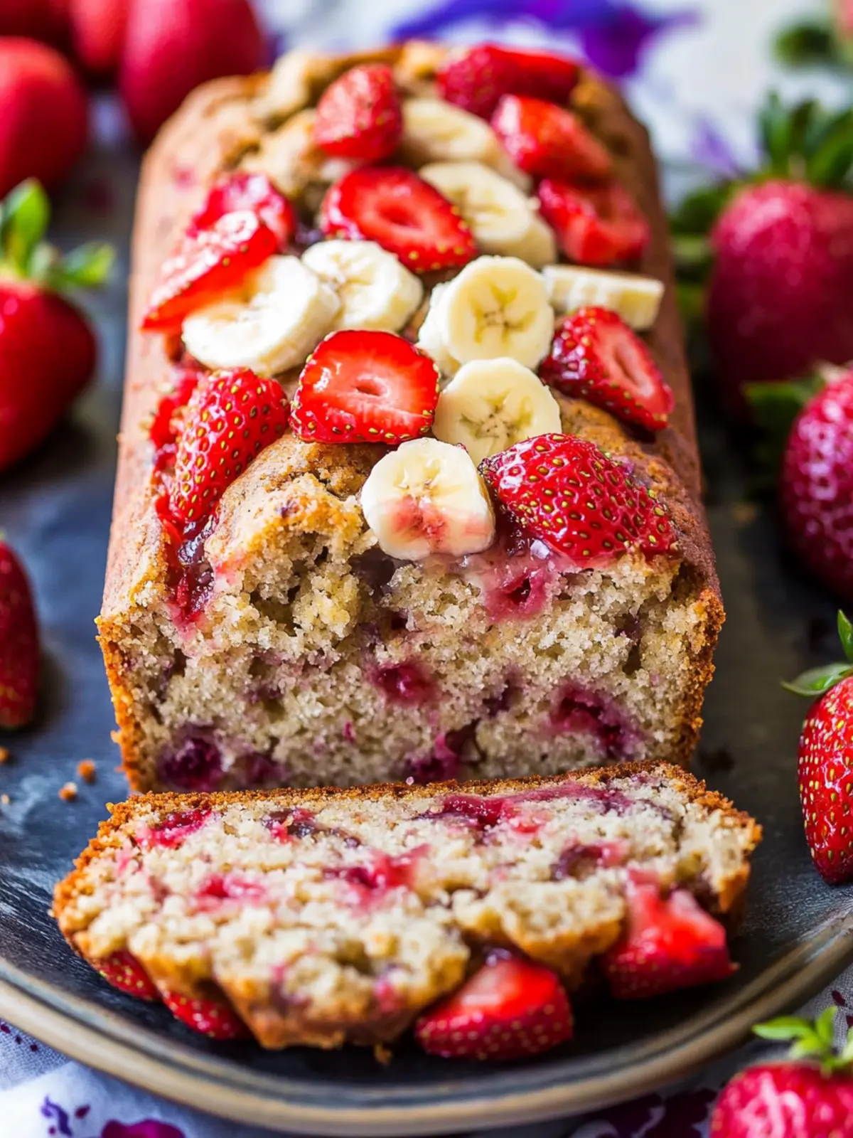 The Best Strawberry Banana Bread You’ll Crave Every Morning 5 The Best Strawberry Banana Bread
