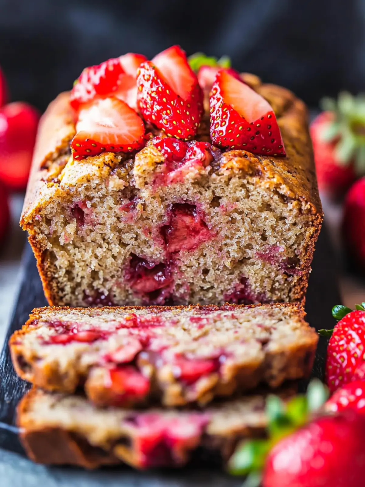 The Best Strawberry Banana Bread You’ll Crave Every Morning 2 The Best Strawberry Banana Bread