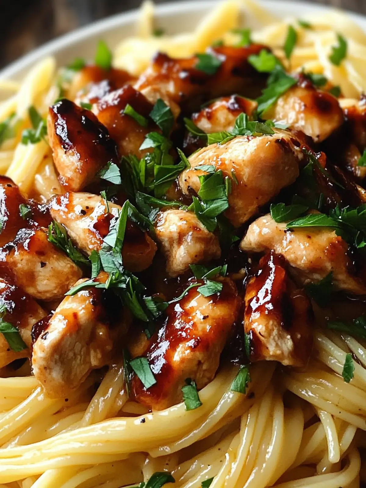 Sticky Honey Pepper Jack Chicken Pasta for Sweet & Spicy Cravings 2 Sticky Honey Pepper Jack Chicken Pasta