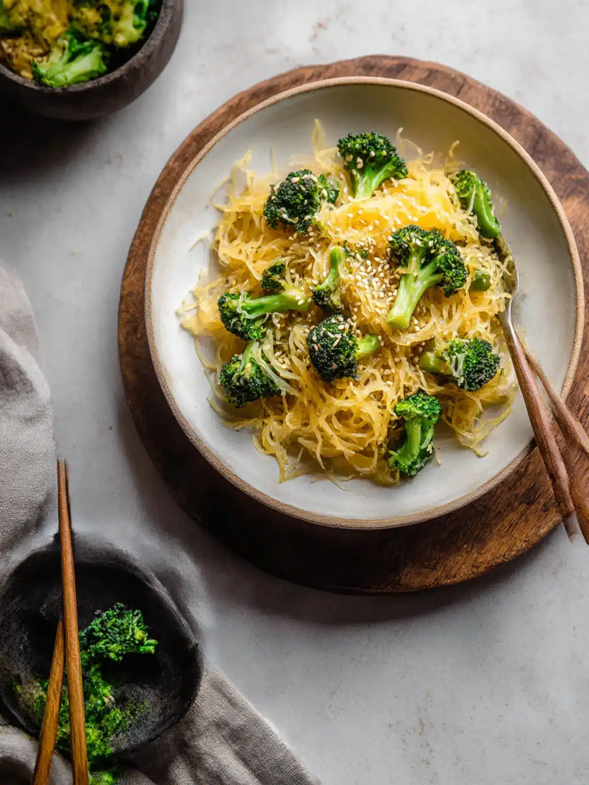 Flavor-Packed Sesame Spaghetti Squash Noodles with Broccoli 5 Sesame Spaghetti Squash Noodles with Broccoli