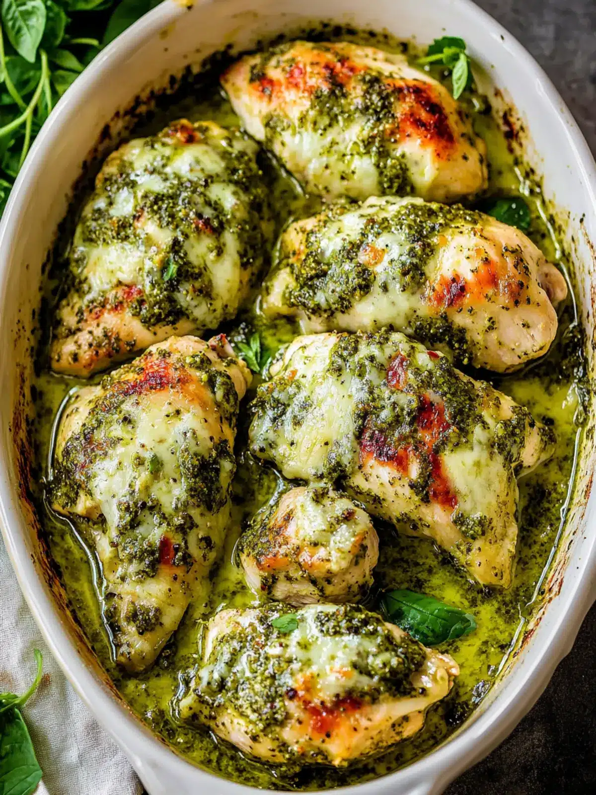 Delicious Easy Baked Pesto Chicken in Just 30 Minutes 4 Easy Baked Pesto Chicken