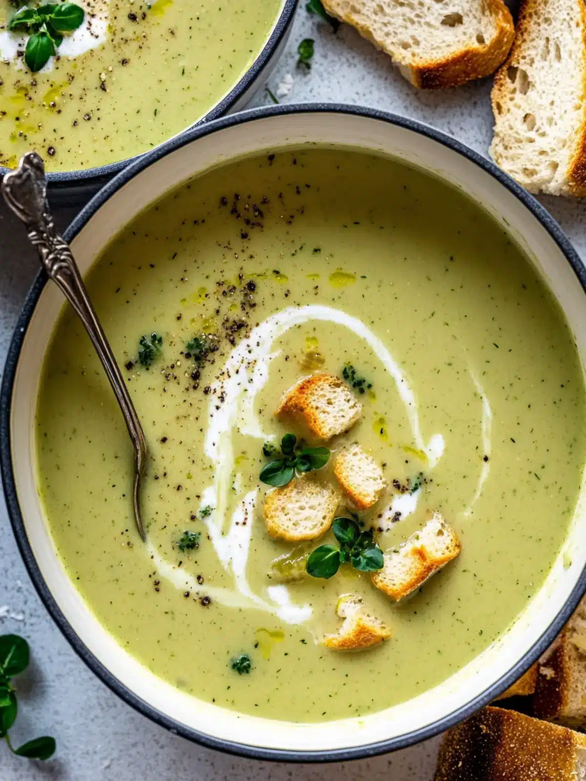 Cream of Zucchini Soup: A Cozy Twist for Your Dinner Table 5 Cream of Zucchini Soup