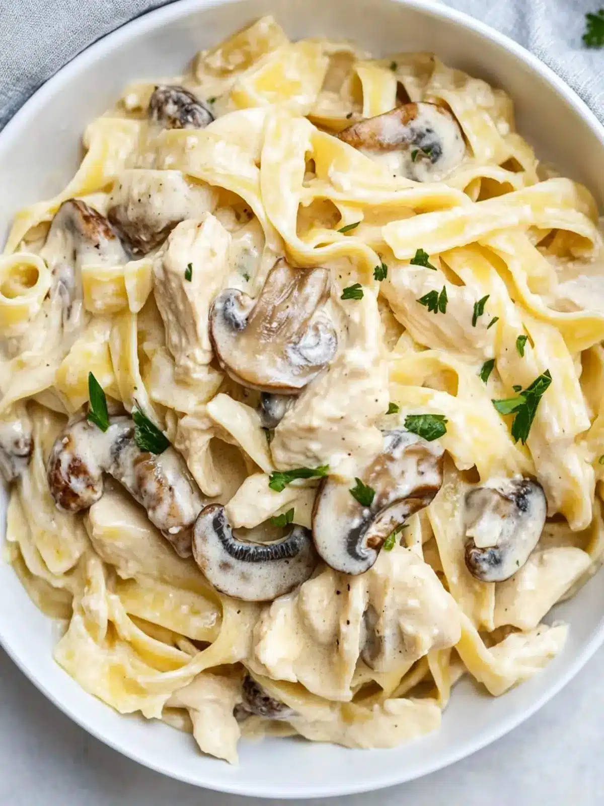 Savory Chicken Mushroom Fettuccine Alfredo You’ll Crave Daily 3 Chicken Mushroom Fettuccine Alfredo