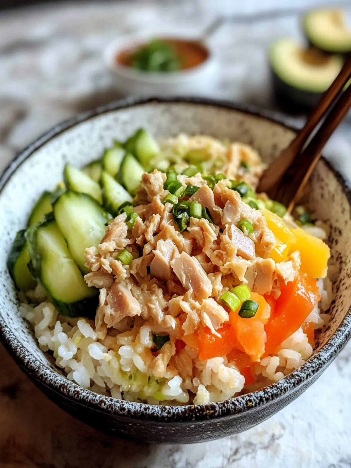 Savory Canned Tuna Rice Bowl with a Spicy Twist 5 Canned Tuna Rice Bowl