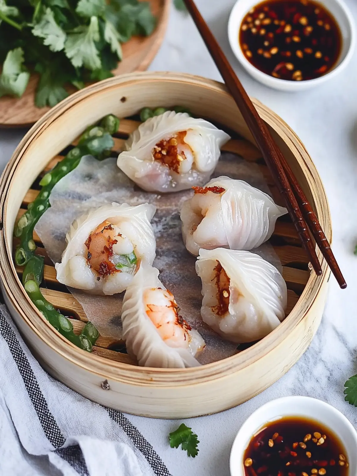 Delicious Rice Paper Shrimp Dumplings Steamed to Perfection 5 Rice Paper Shrimp Dumplings (Steamed and Healthy)