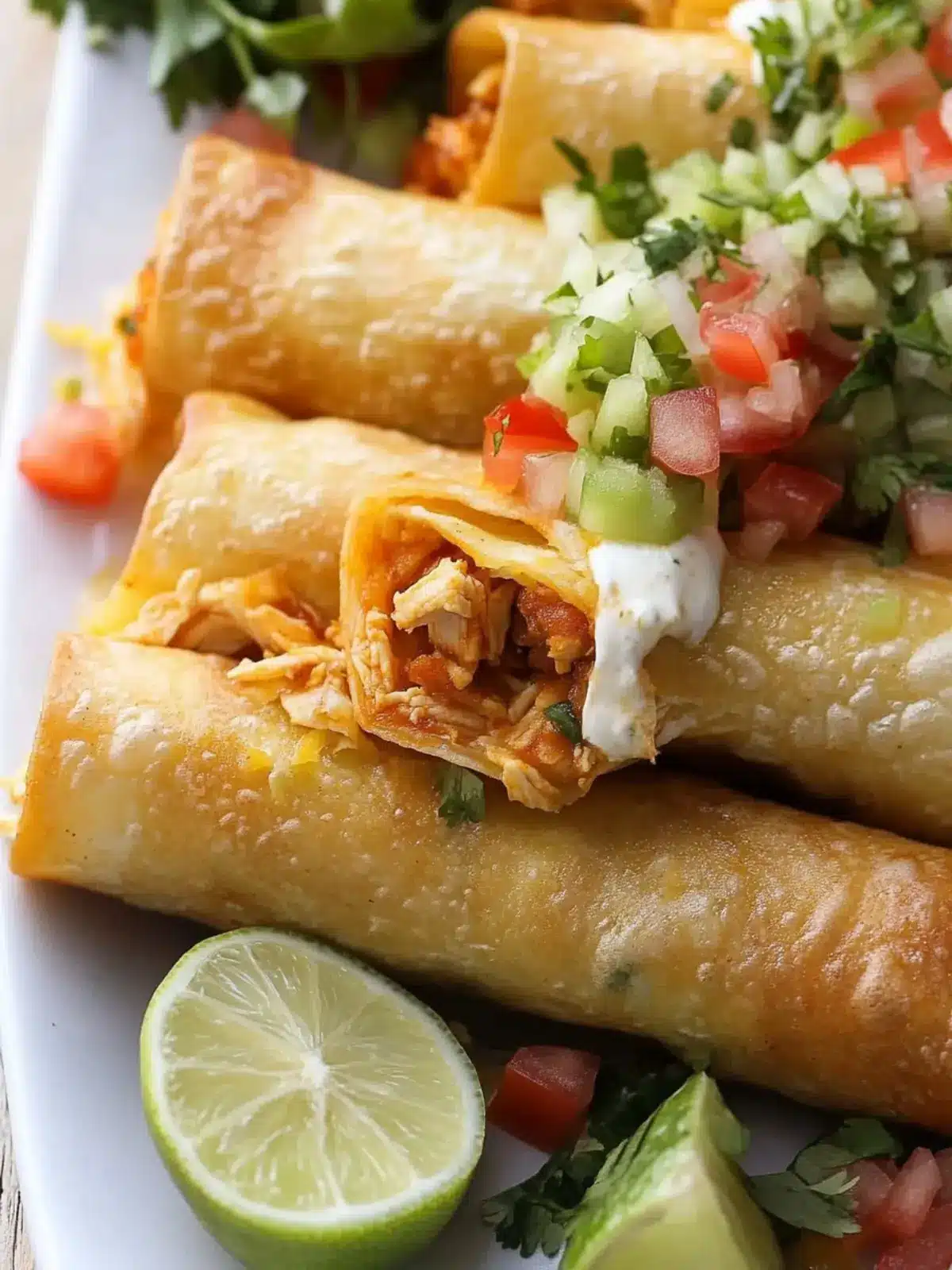 Savory Quick & Easy Chicken Flautas for Busy Weeknights 4 Quick & Easy Chicken Flautas