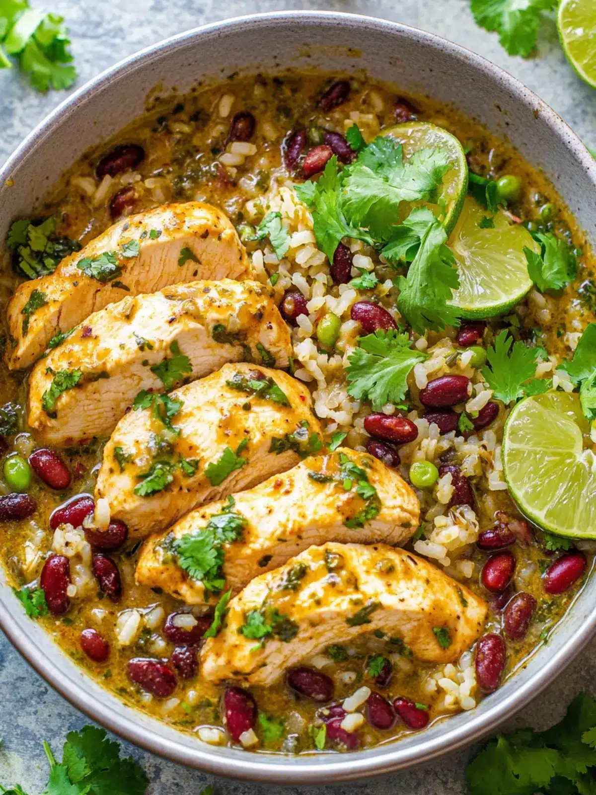 Quick and Zesty 15-Minute Salsa Verde Chicken, Rice, and Beans 5 15-Minute Salsa Verde Chicken, Rice, and Beans