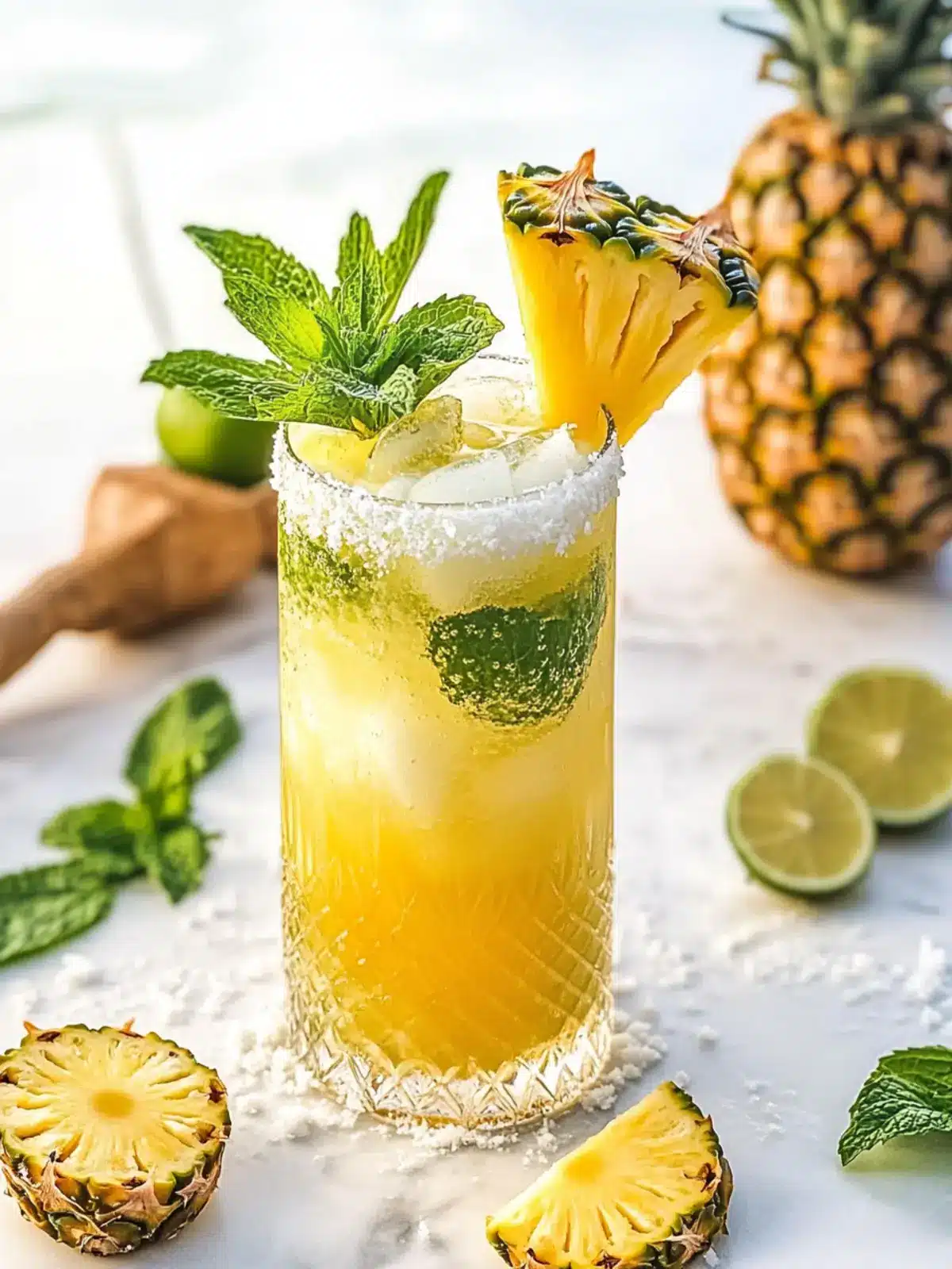 Pineapple Coconut Mojito: Your Tropical Sip of Bliss 4 Pineapple Coconut Mojito