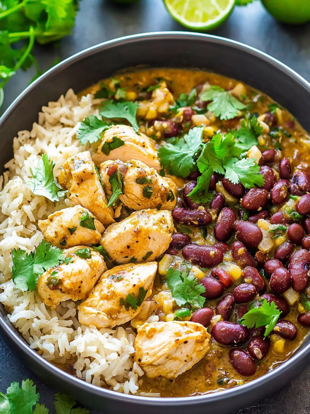 Quick and Zesty 15-Minute Salsa Verde Chicken, Rice, and Beans 2 15-Minute Salsa Verde Chicken, Rice, and Beans