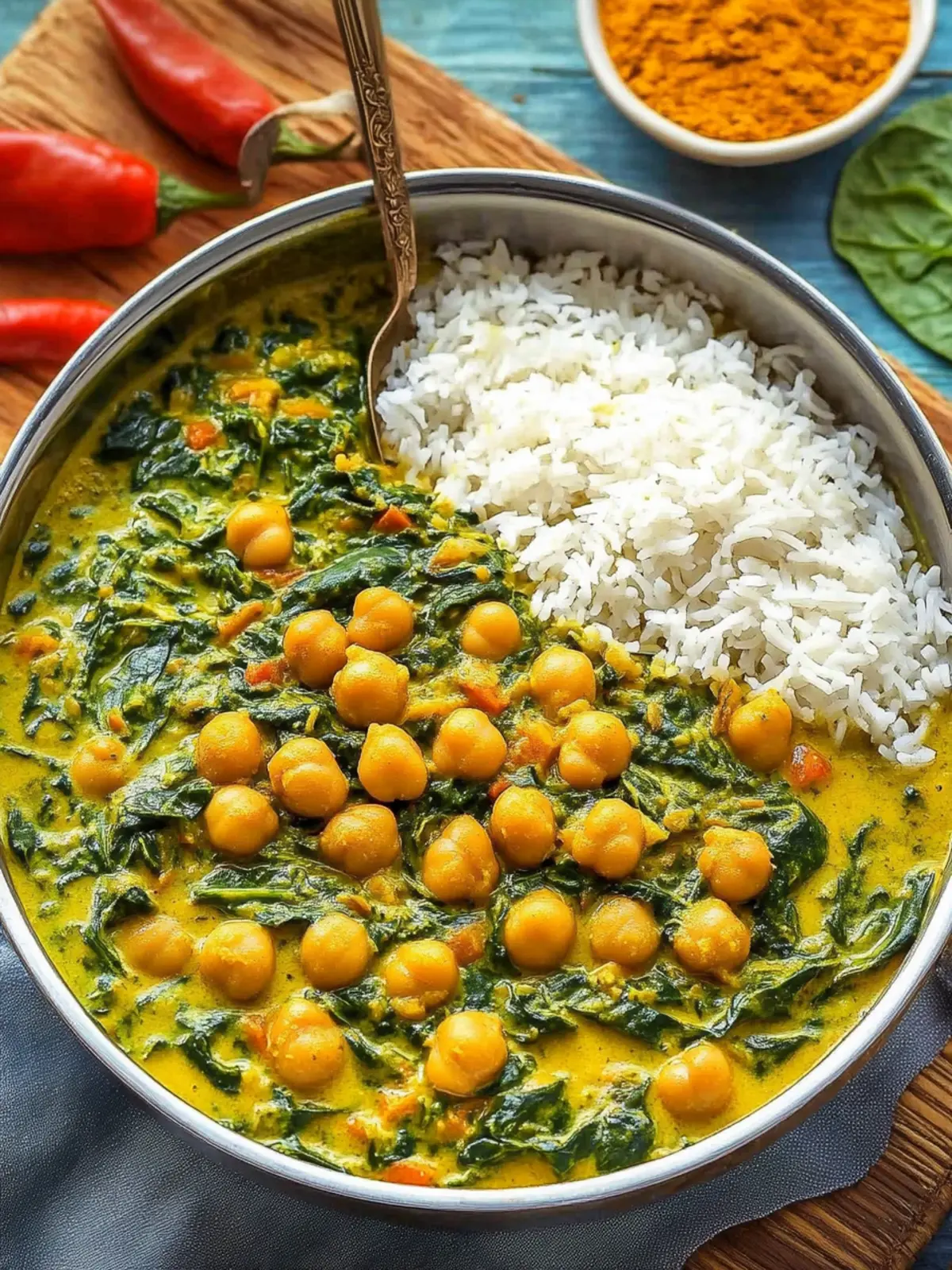 Chana Saag Curry: Flavor-Packed Chickpea & Spinach Delight 3 Chana Saag Curry – Chickpea and Spinach Curry