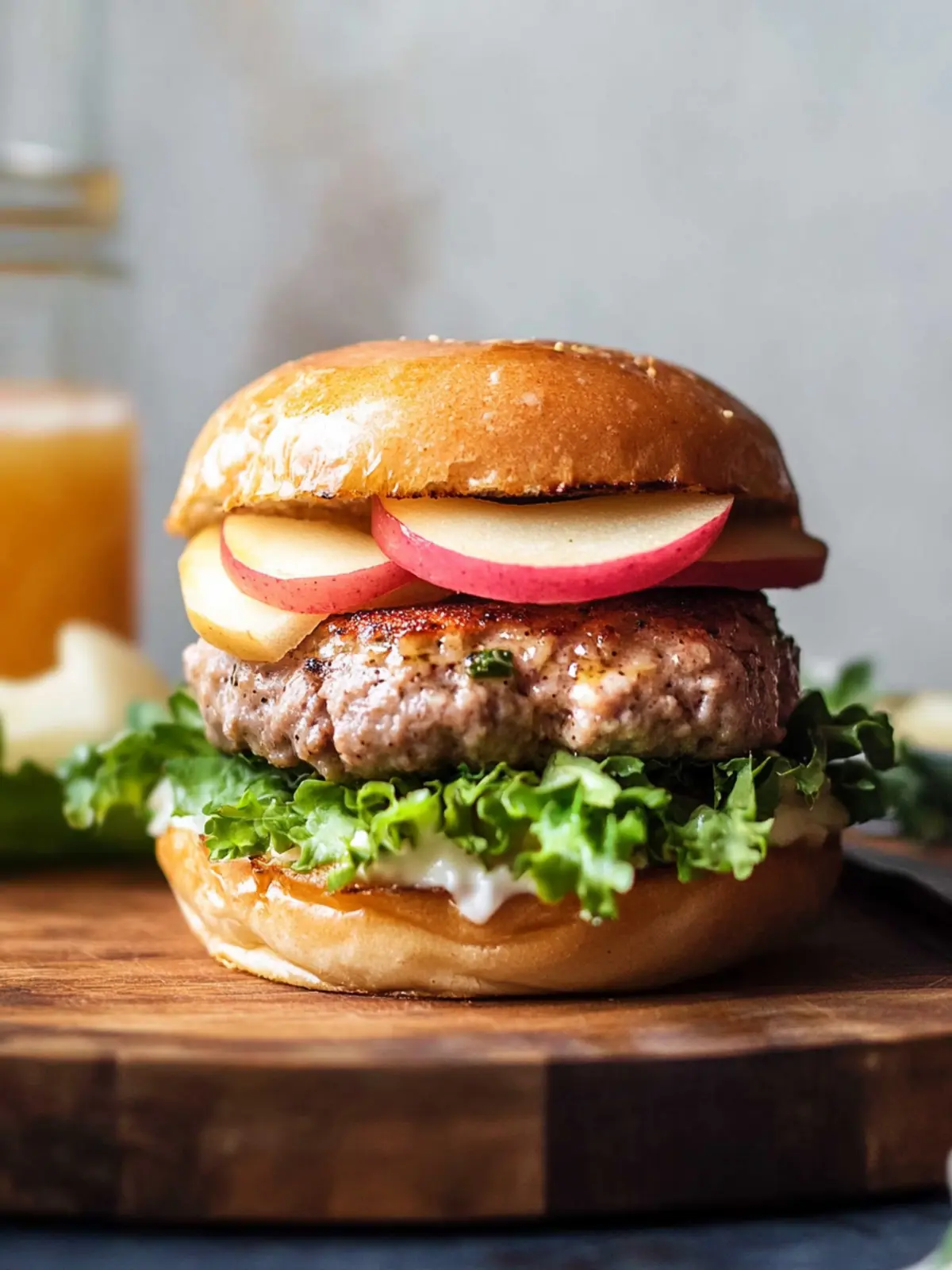Savory Apple Turkey Burgers with Zesty Cranberry Aioli 5 Apple Turkey Burgers