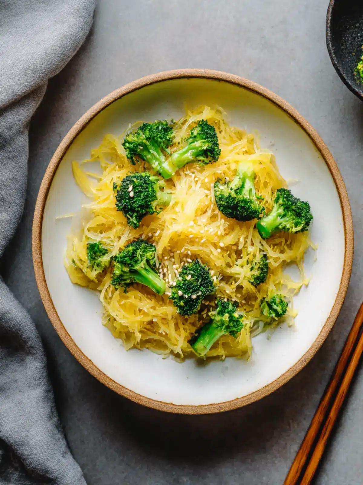 Flavor-Packed Sesame Spaghetti Squash Noodles with Broccoli 3 Sesame Spaghetti Squash Noodles with Broccoli