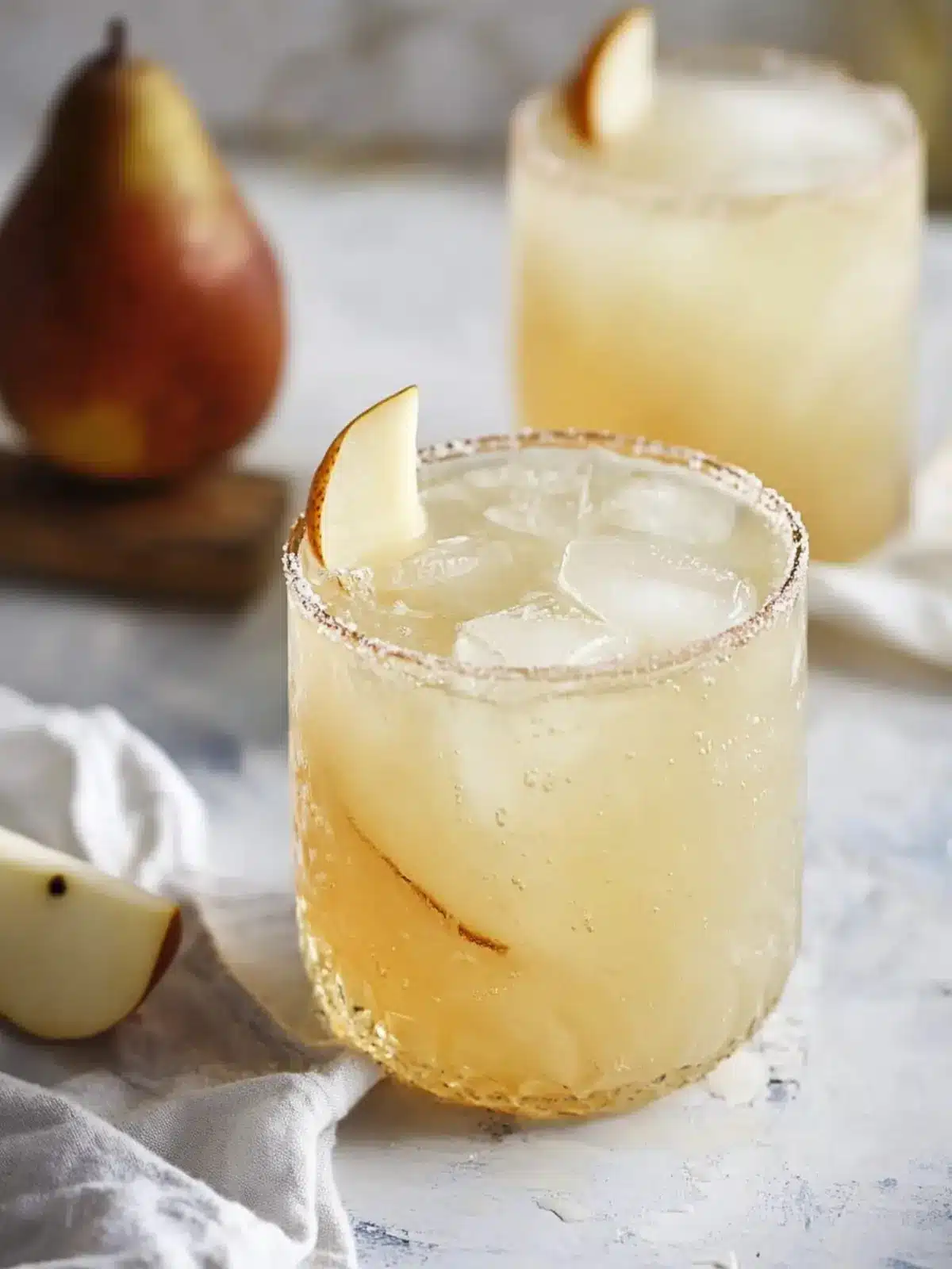 Sip on Joy: Pear Vanilla Gin Fizz That’ll Delight You! 2 Pear Vanilla Gin Fizz