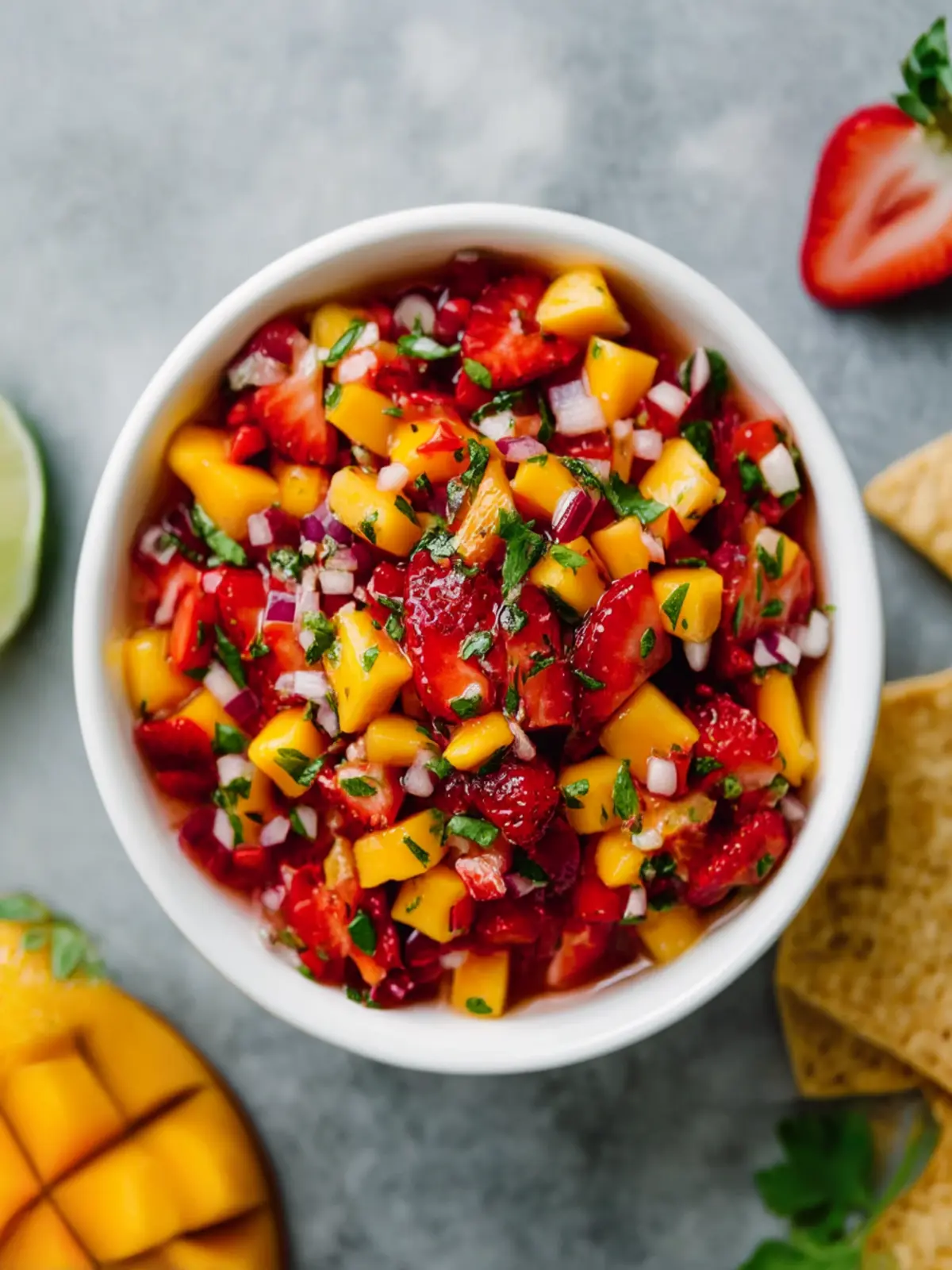 Delicious Strawberry Mango Salsa for Refreshing Summer Snacks 5 Strawberry Mango Salsa