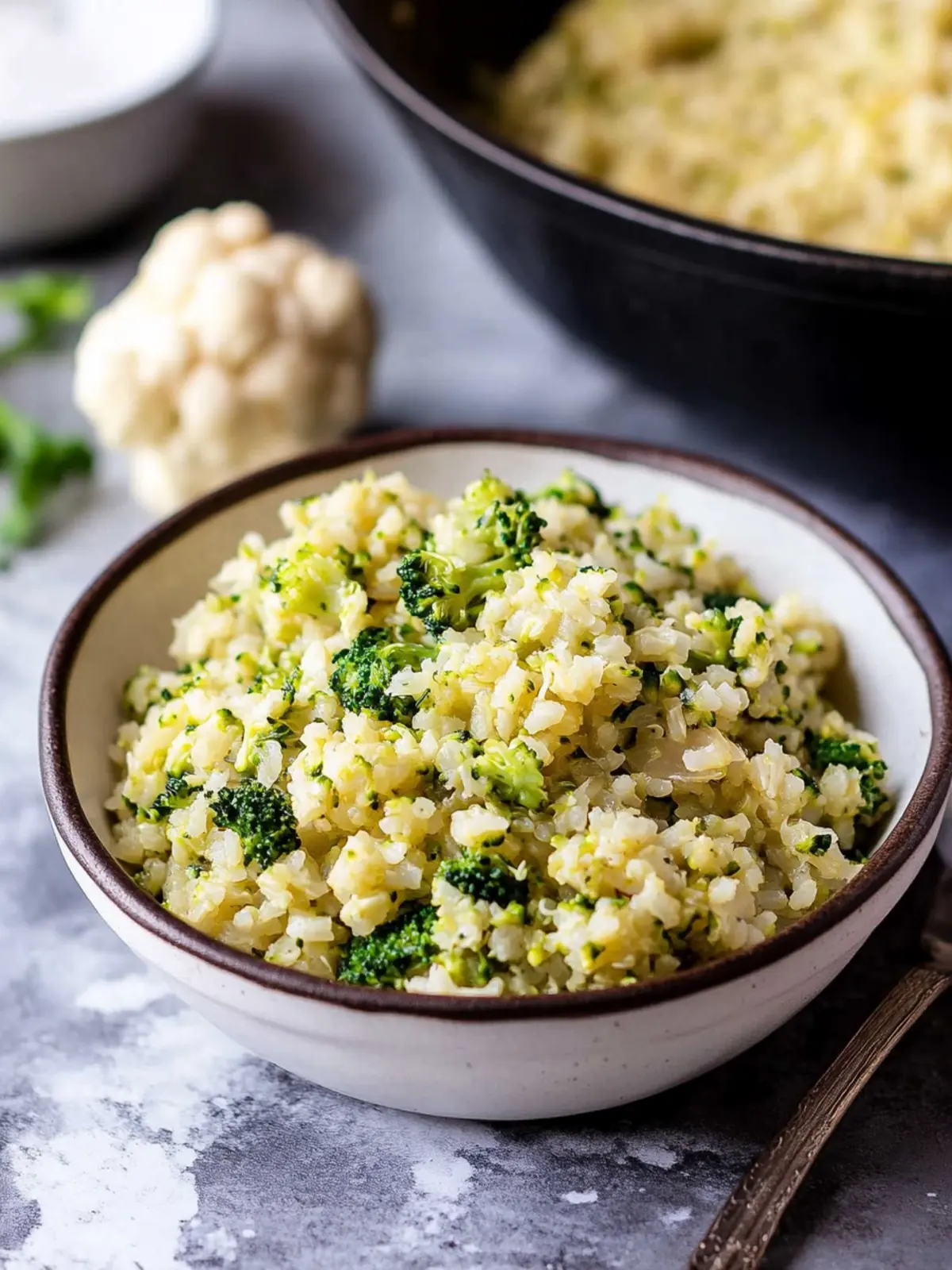 Creamy Cheesy Broccoli Cauliflower Rice You’ll Crave Daily 3 Cheesy Broccoli Cauliflower Rice