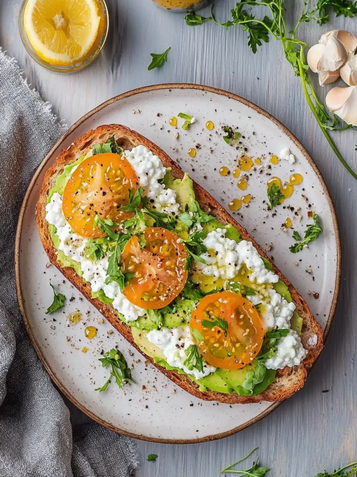 Avocado Toast with Cottage Cheese: A Breakfast Game Changer 2 Avocado Toast with Cottage Cheese
