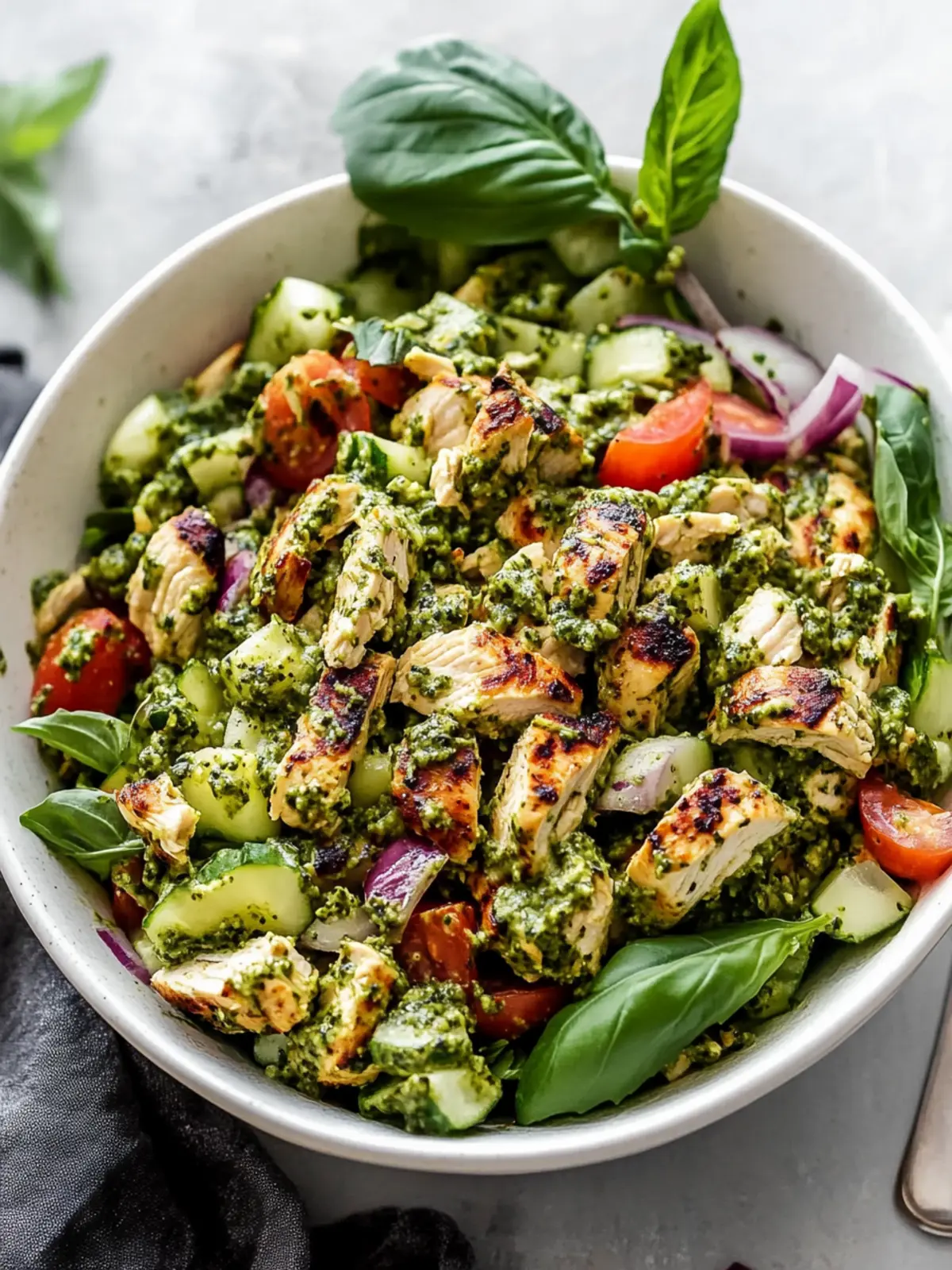 Delicious Pesto Chicken Salad for Fresh Flavor Lovers 4 Pesto Chicken Salad