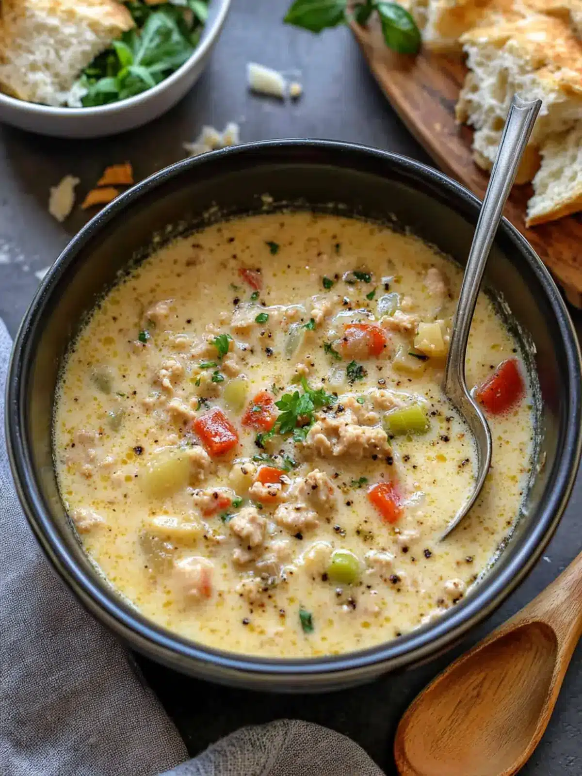 One Pot Creamy Italian Ground Chicken Soup You’ll Love 2 One Pot Creamy Italian Ground Chicken Soup
