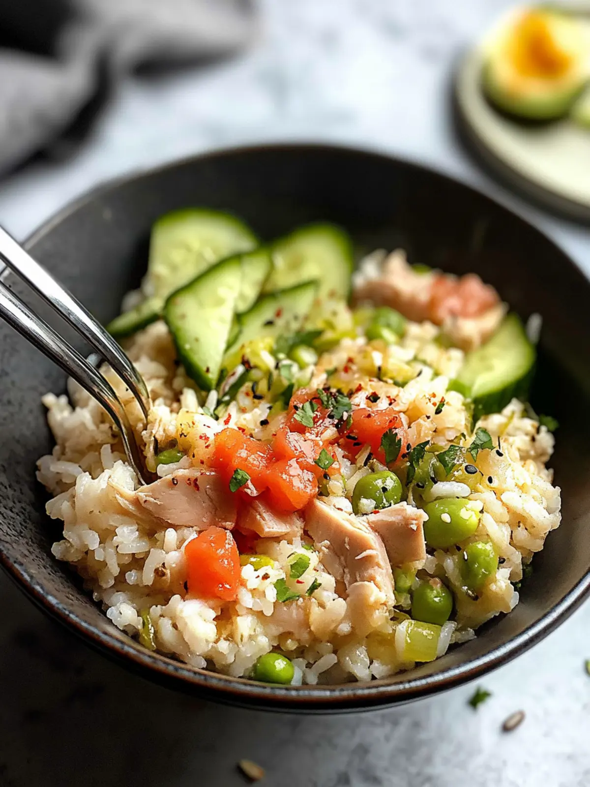 Savory Canned Tuna Rice Bowl with a Spicy Twist 2 Canned Tuna Rice Bowl