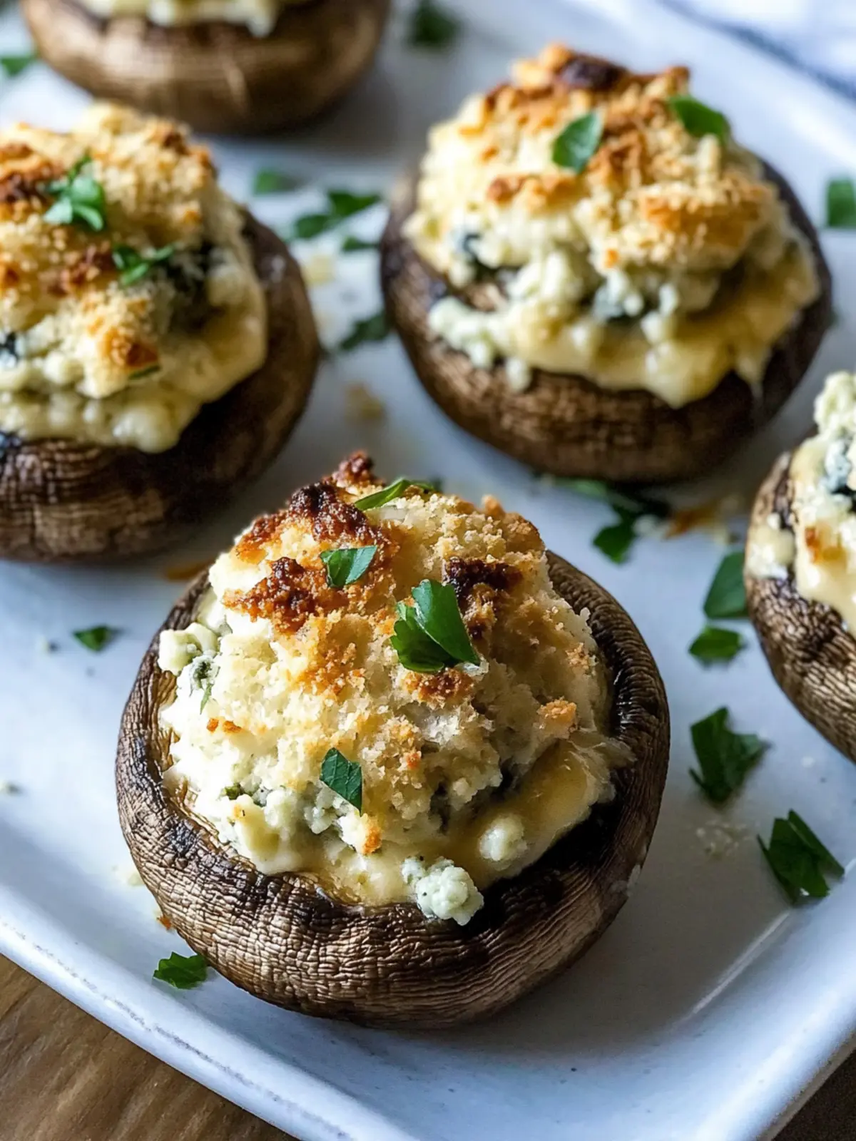 Savory Whipped Blue Cheese Stuffed Mushrooms to Savor 5 Whipped Blue Cheese Stuffed Mushrooms