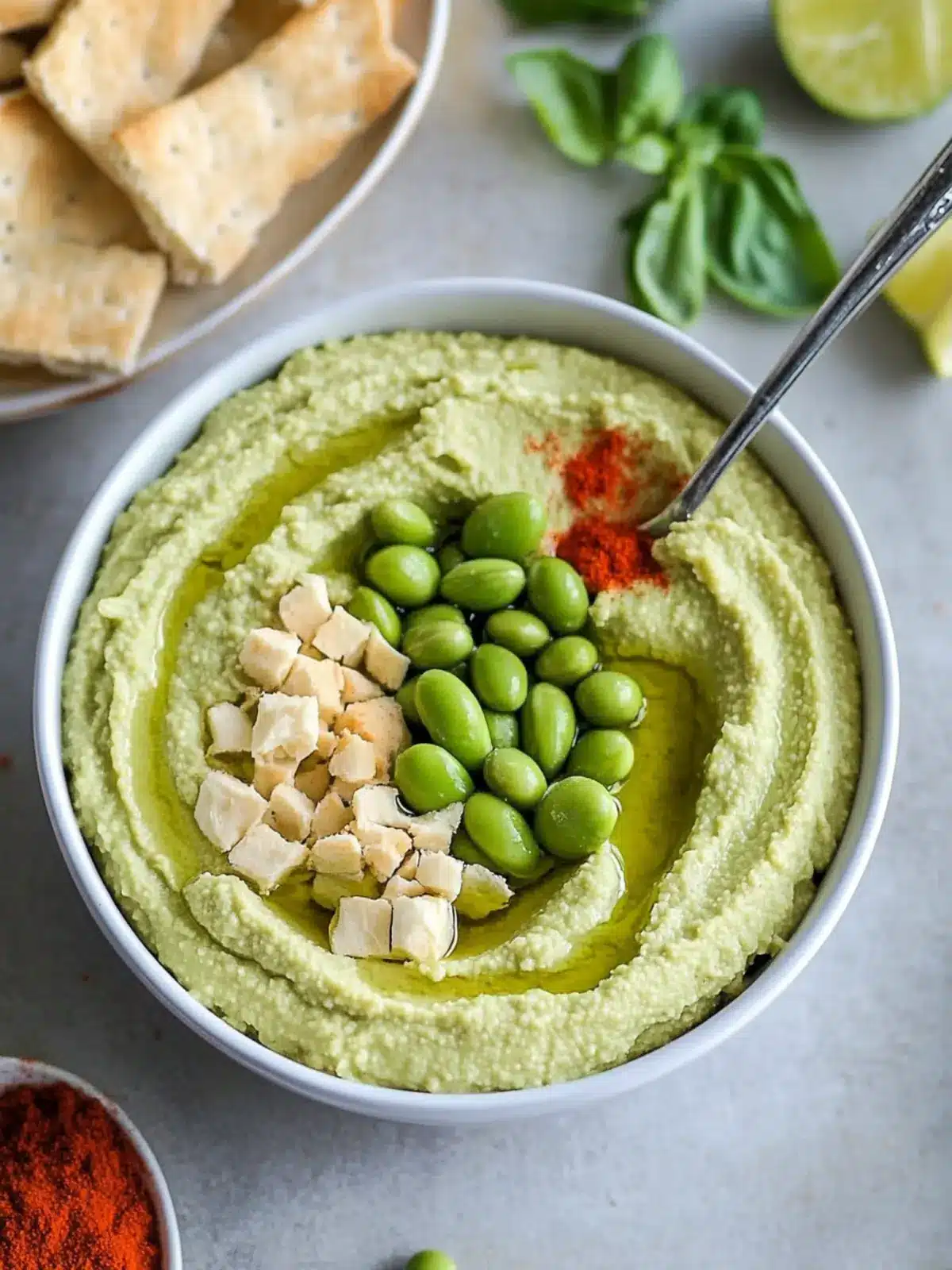 Creamy Edamame Hummus for a Flavorful Snack Upgrade 3 Edamame Hummus