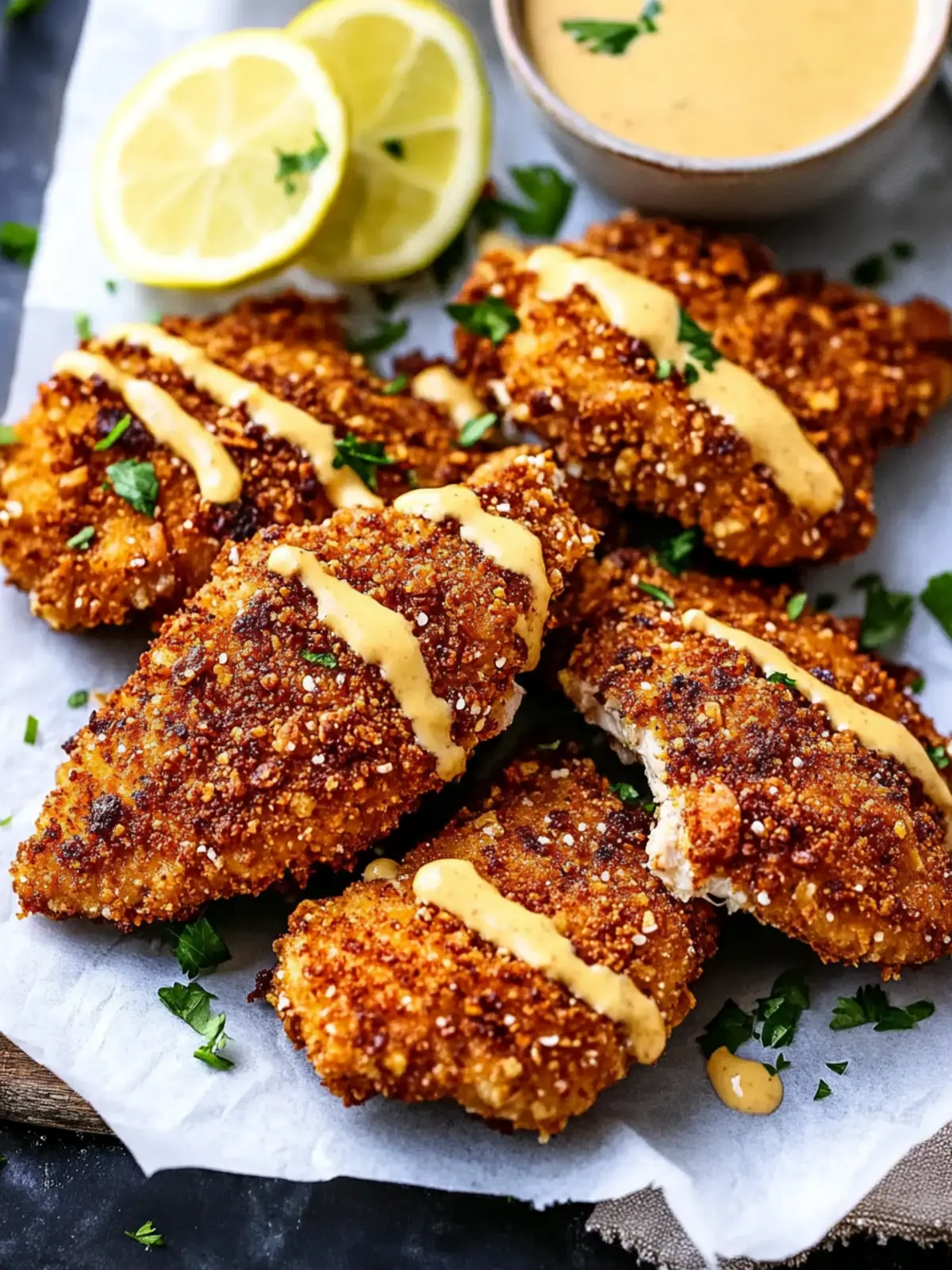 Pretzel Crusted Chicken with Cheesy Mustard Delight 2 Pretzel Crusted Chicken