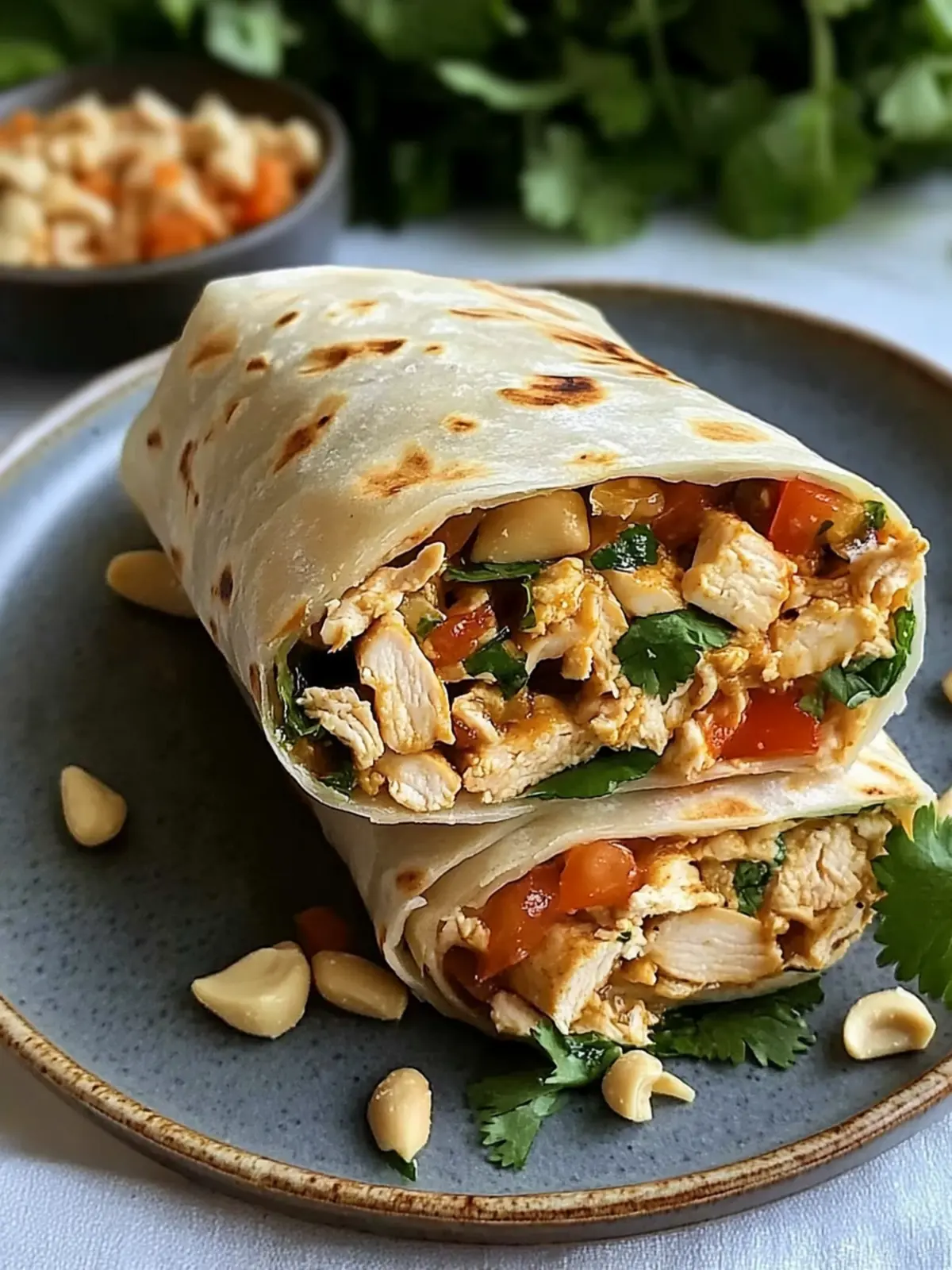 Savory Thai Peanut Chicken Wraps You'll Crave Daily 4 Thai Peanut Chicken Wraps