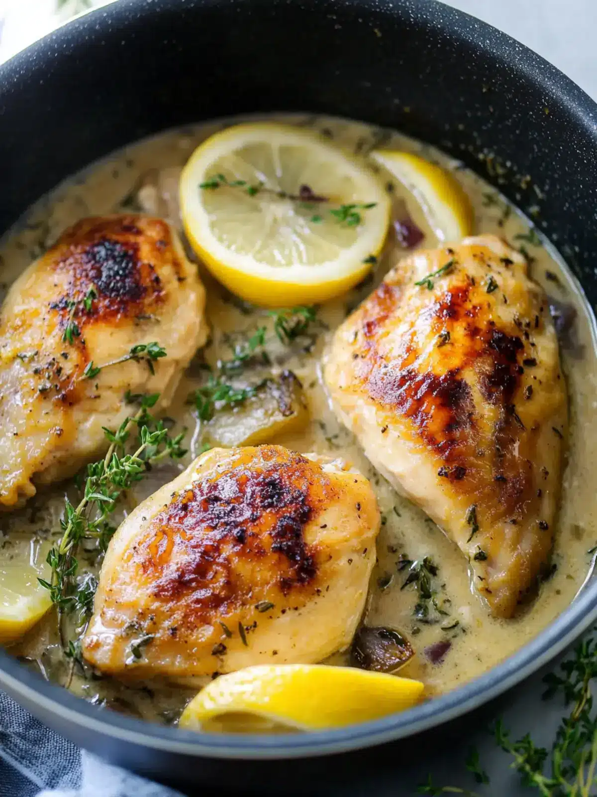 Lemon Thyme Chicken – One Pan Delight in 30 Minutes! 3 Lemon Thyme Chicken – One Pan
