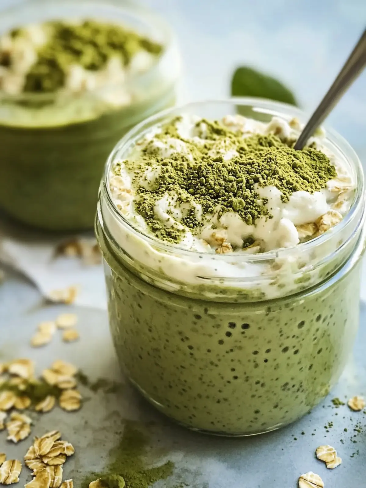 Delicious Matcha Overnight Oats for Easy Healthy Mornings 2 Matcha Overnight Oats (Healthy + Easy)