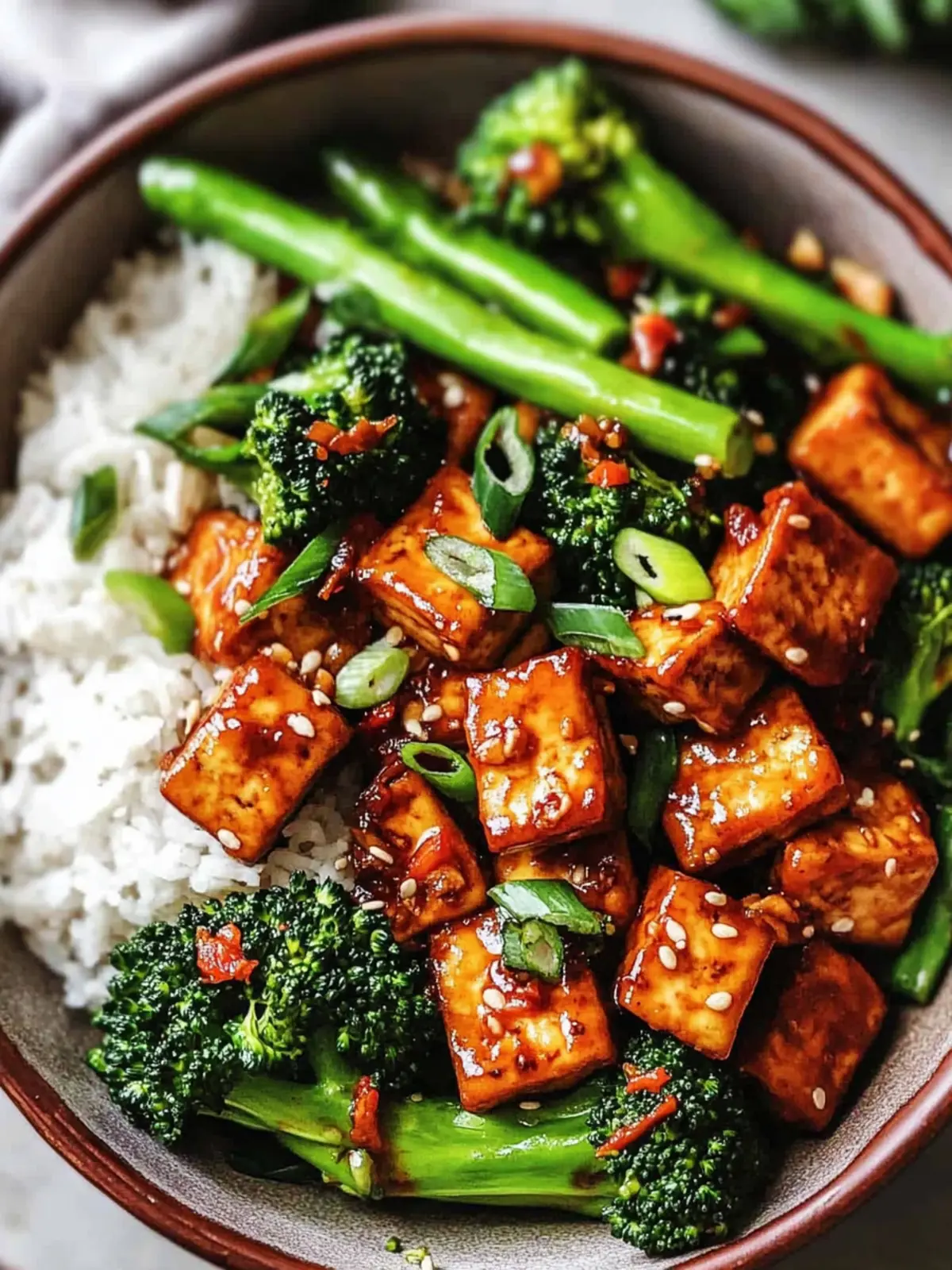 Sticky Mongolian Tofu and Broccoli Stir Fry You’ll Crave 5 Sticky Mongolian Tofu and Broccoli Stir Fry