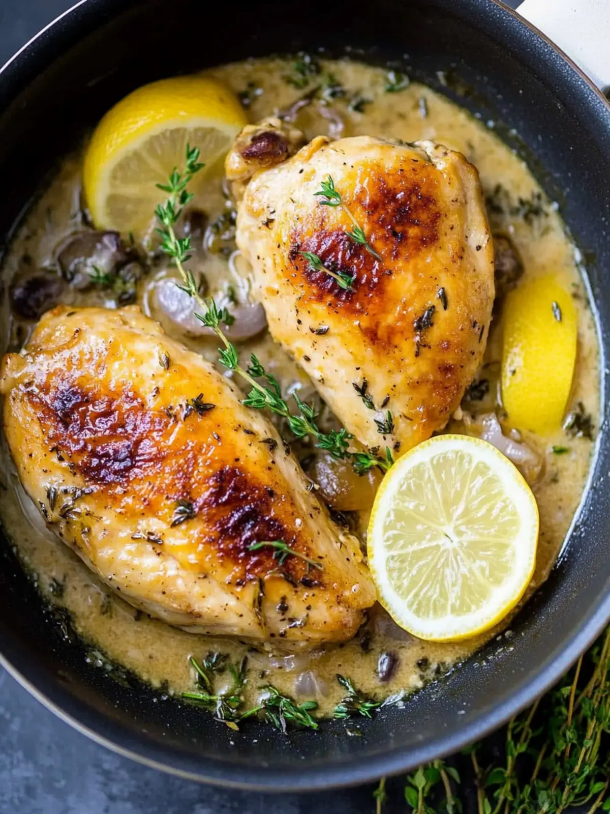 Lemon Thyme Chicken – One Pan Delight in 30 Minutes! 2 Lemon Thyme Chicken – One Pan