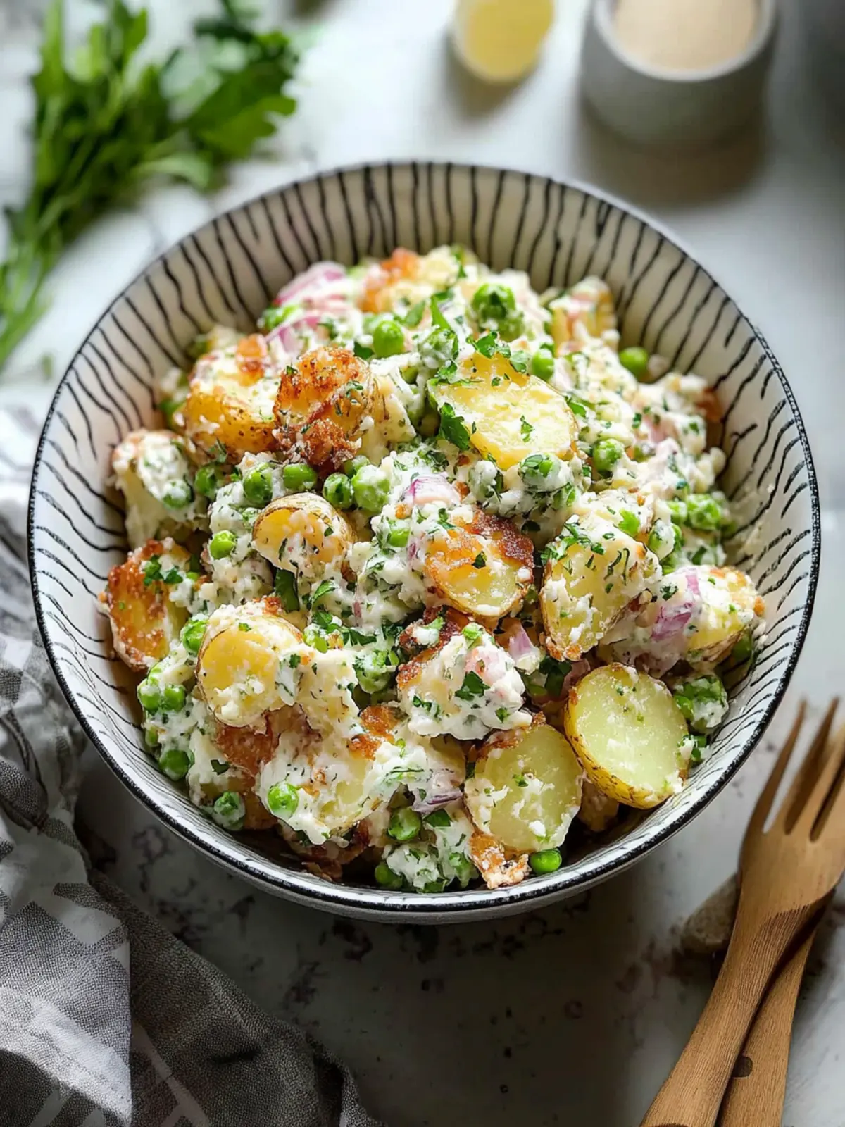 Viral Crispy Smashed Potato Salad Perfect for Your Next Picnic 4 Viral Crispy Smashed Potato Salad