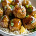 Sweet and Savory Pineapple Teriyaki Chicken Meatballs 7 Pineapple Teriyaki Chicken Meatballs