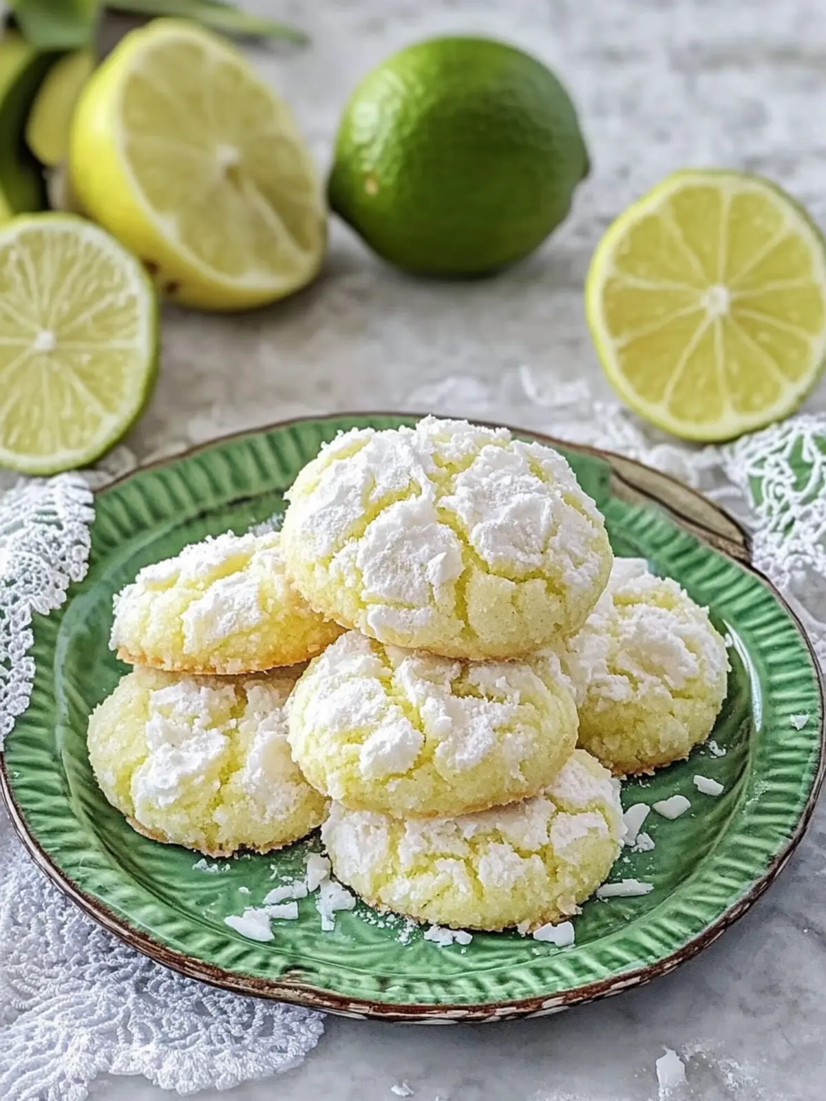 Coconut Key Lime Crinkle Cookies for a Tropical Treat 5 Coconut Key Lime Crinkle Cookies