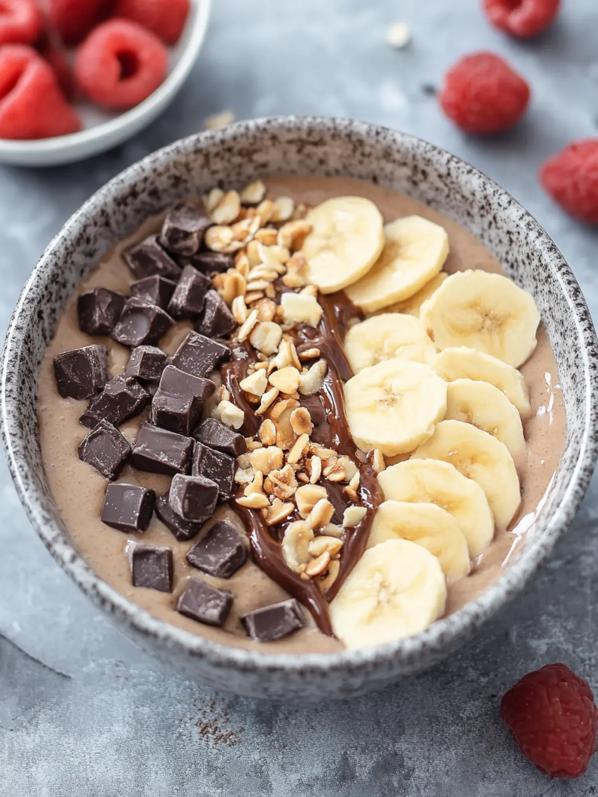 Thick and Creamy Snickers Smoothie Bowl: A Vegan Delight 5 Thick and Creamy Snickers Smoothie Bowl (Vegan, GF)
