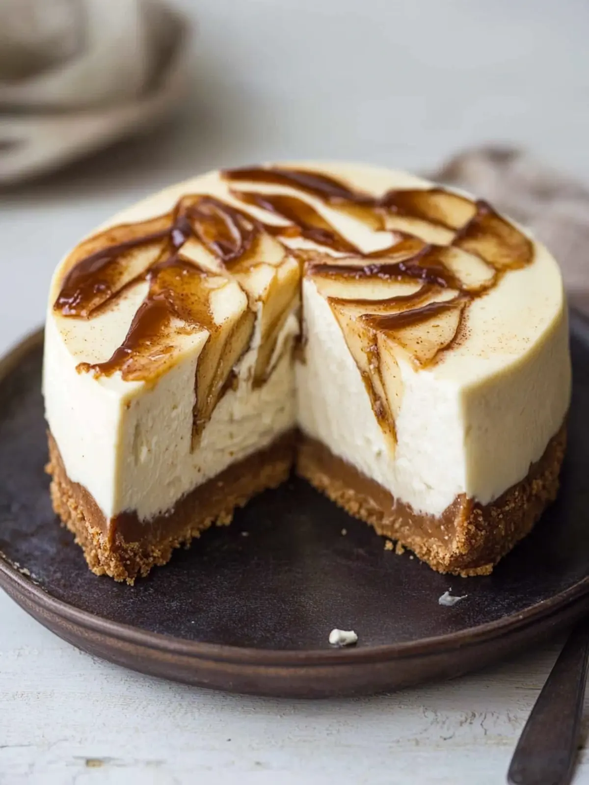 Irresistible No Bake Apple Butter Cheesecake Delight 3 Apple Butter Cheesecake {No Bake}