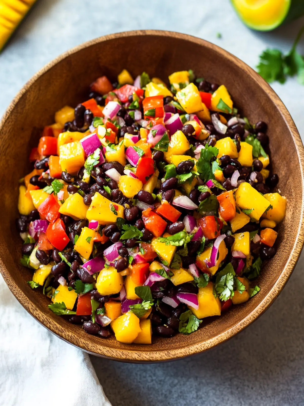 Zesty Black Bean Mango Salad with a Kick of Freshness 4 Black Bean Mango Salad
