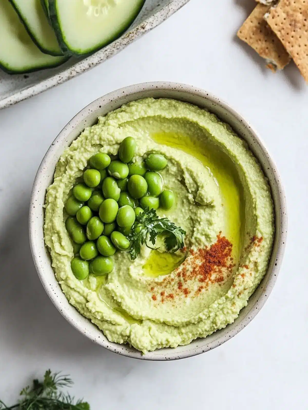 Creamy Edamame Hummus for a Flavorful Snack Upgrade 2 Edamame Hummus