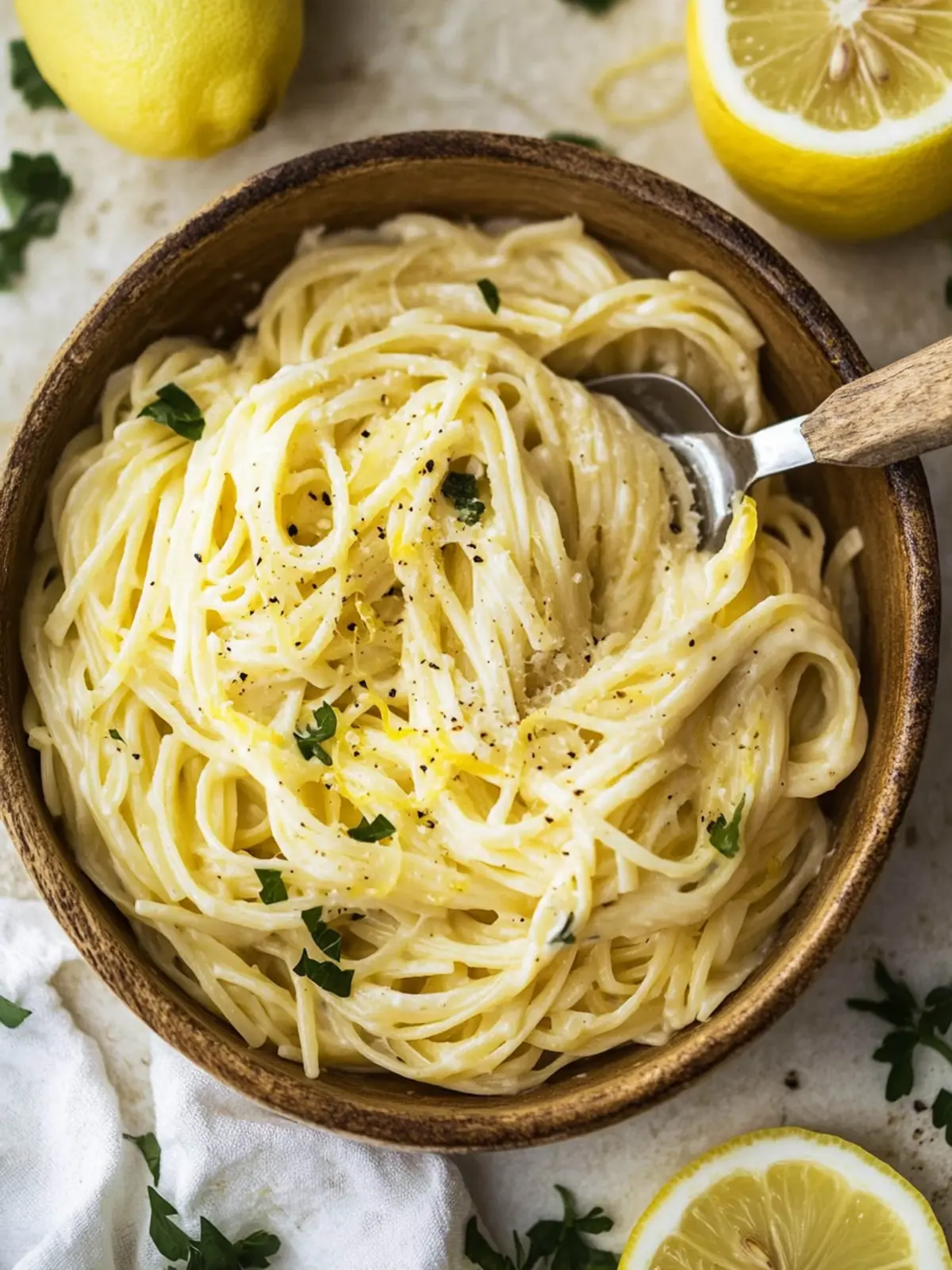 Delicious Creamy Lemon Pasta One Pot Wonder You’ll Love 2 Creamy Lemon Pasta (One Pot!)