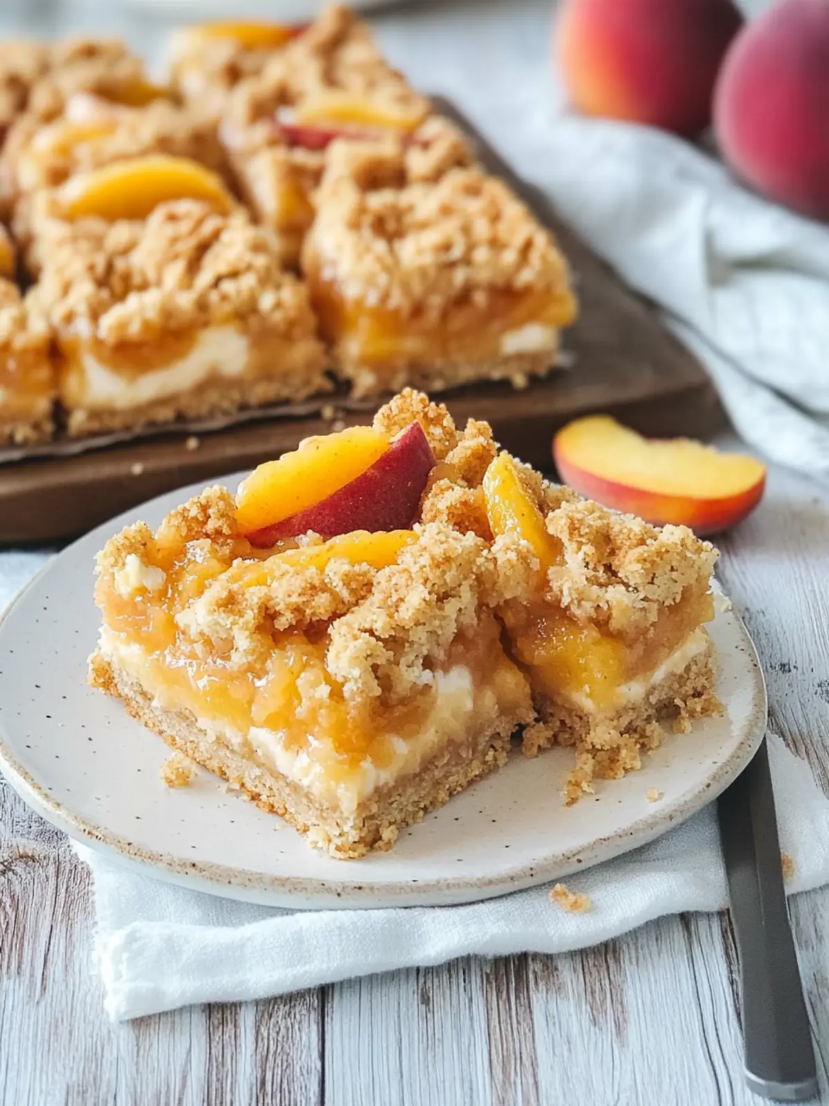 Irresistible Peaches and Cream Crumble Bars for Sweet Cravings 3 Peaches and Cream Crumble Bars