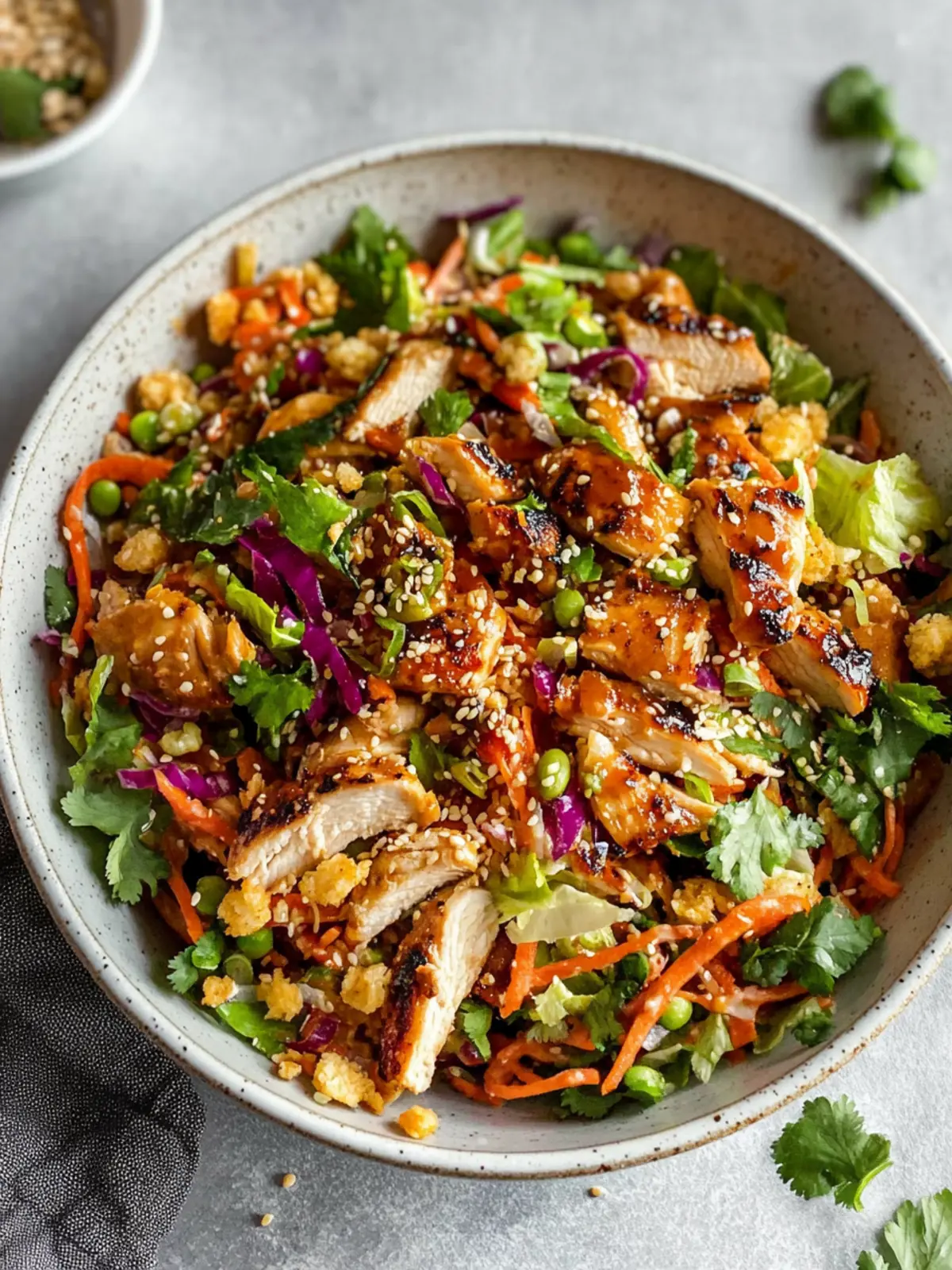 Asian Chicken Crunch Salad with Zesty Peanut Dressing Delight 2 Asian Chicken Crunch Salad