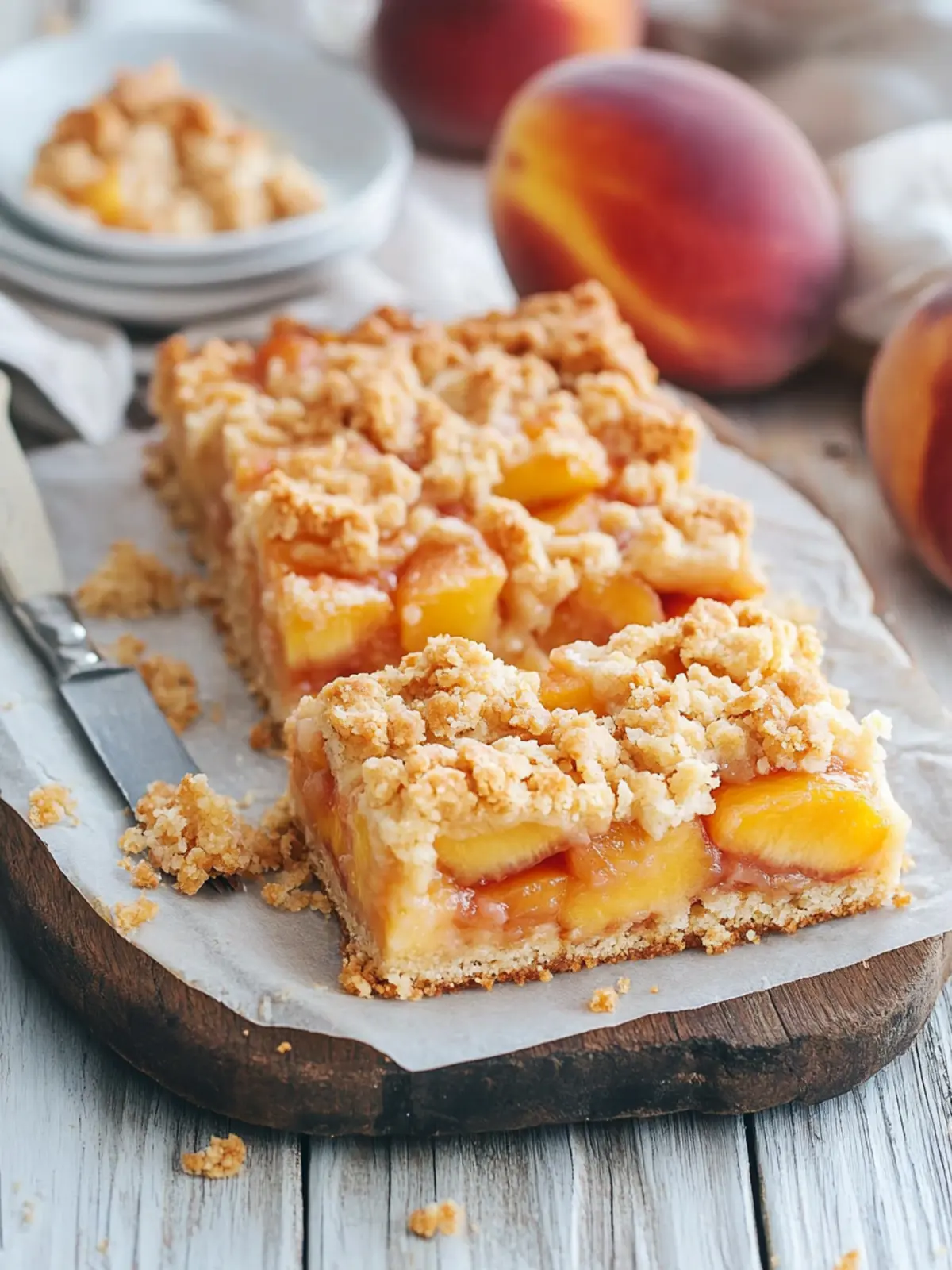 Irresistible Peaches and Cream Crumble Bars for Sweet Cravings 5 Peaches and Cream Crumble Bars