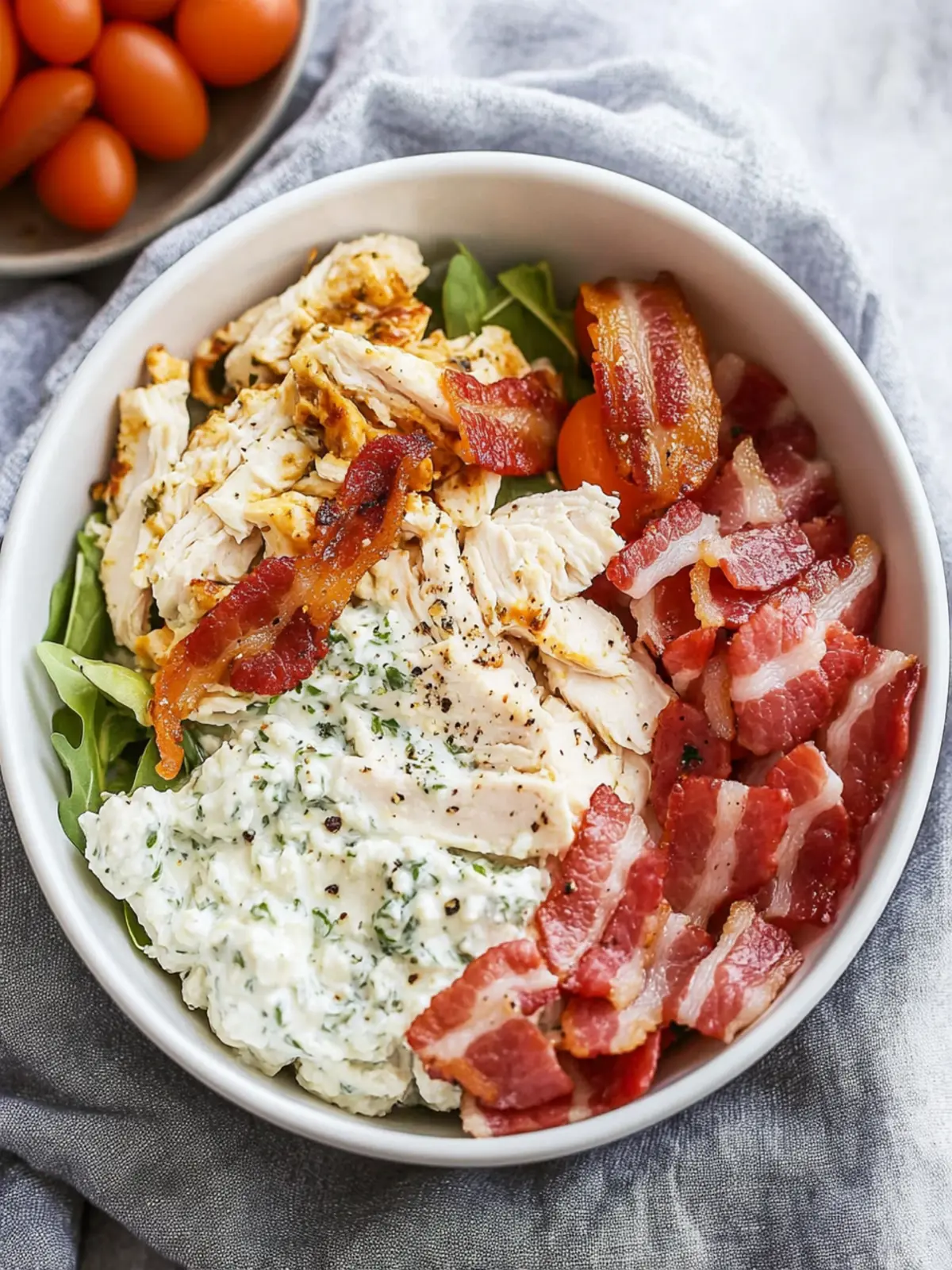 Savory Chicken Bacon Ranch Cottage Cheese Bowl You’ll Love 4 Chicken Bacon Ranch Cottage Cheese Bowl