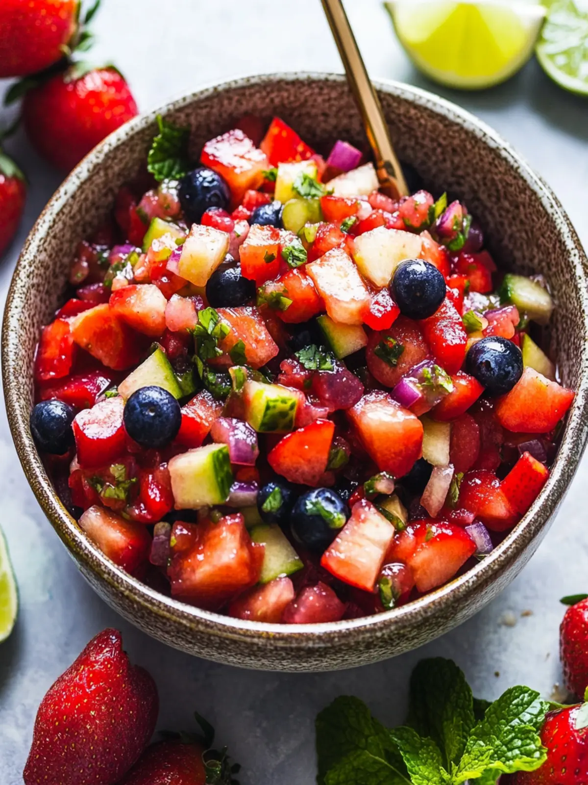 Fresh Fruit Salsa with Cinnamon Chips for a Sweet Twist 4 Fruit Salsa